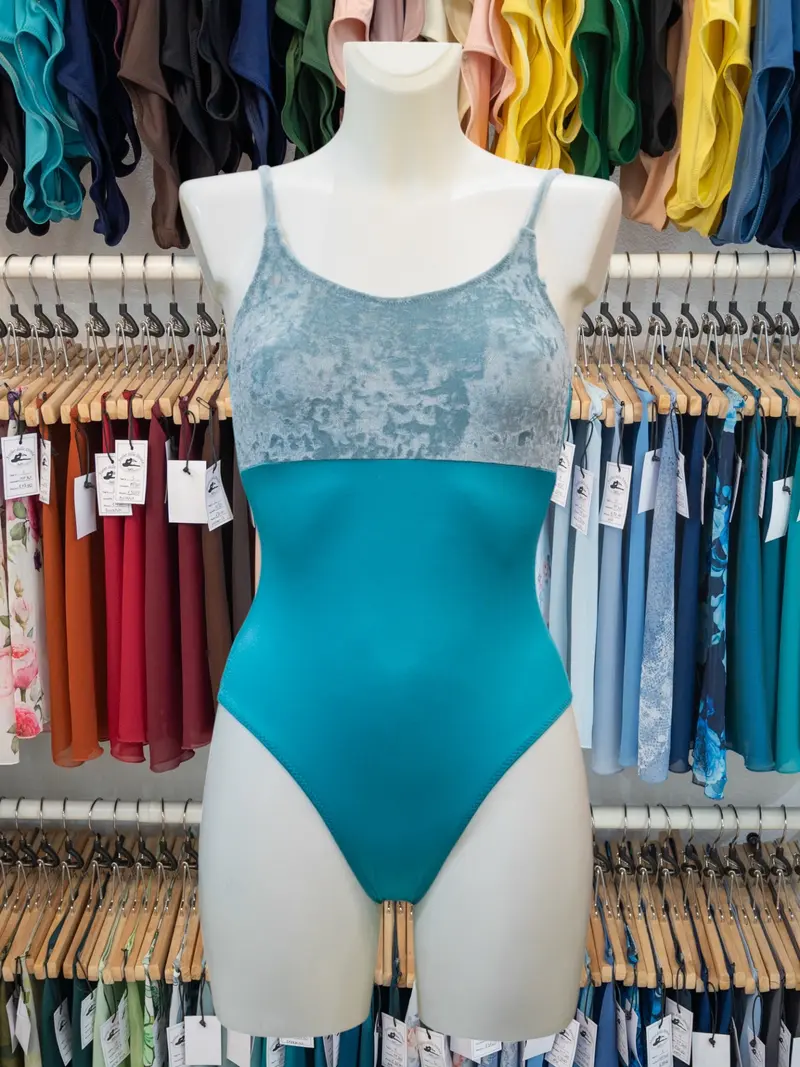 Body con Spalline Sottili Turchese MP240