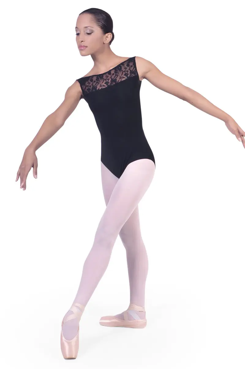 Body danza con inserti in pizzo TERESA B1002