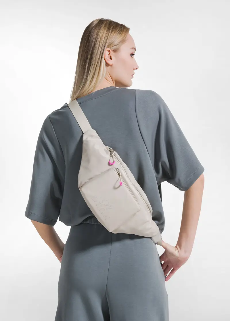 BORSA A TRACOLLA SPORTIVA BEIGE