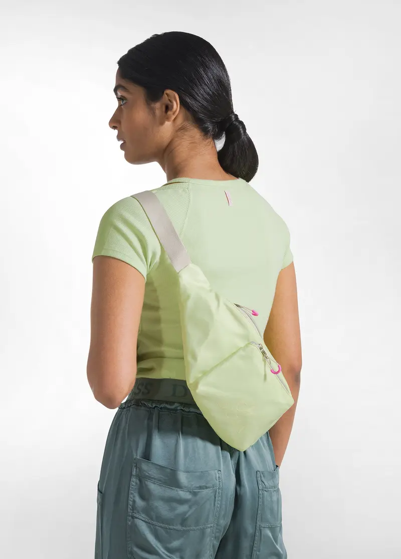BORSA A TRACOLLA SPORTIVA GIALLO