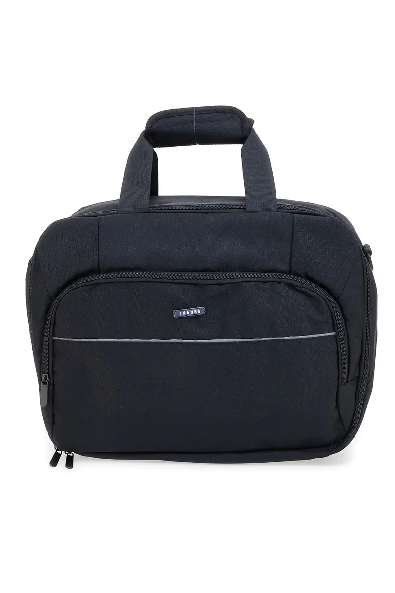Borsa da viaggio nera con tracolla regolabile Jaguar 2135