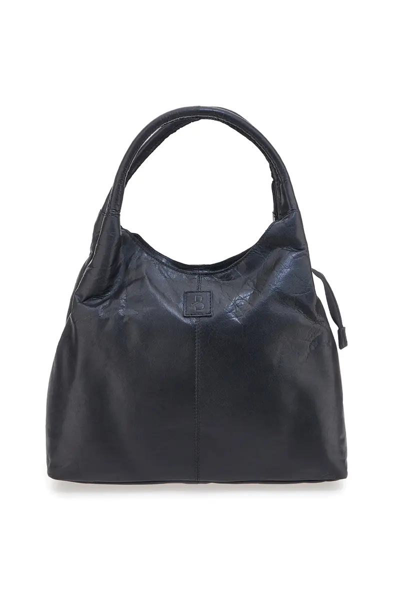 Borsa nera in vera pelle con manici doppi Basile CLASS BA3671TI