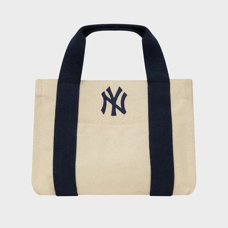BORSA TOTE DONNA NEW ERA NEW YORK YANKEES BEIGE E BLU NAVY