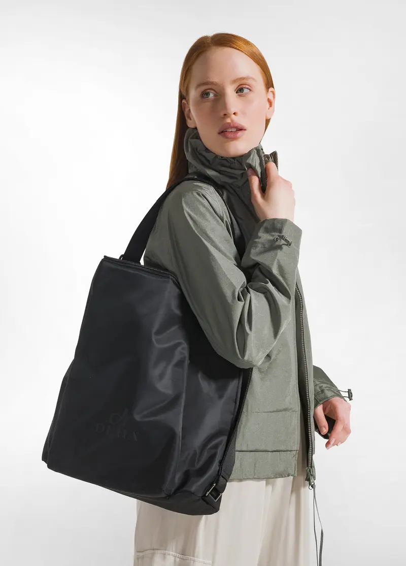BORSA/ZAINETTO IN NYLON NERO