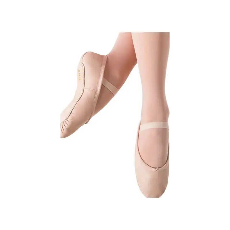 BUNNY S0225DG (Bloch) - Mezze Punte Danza in Pelle Suola Intera Color Carne