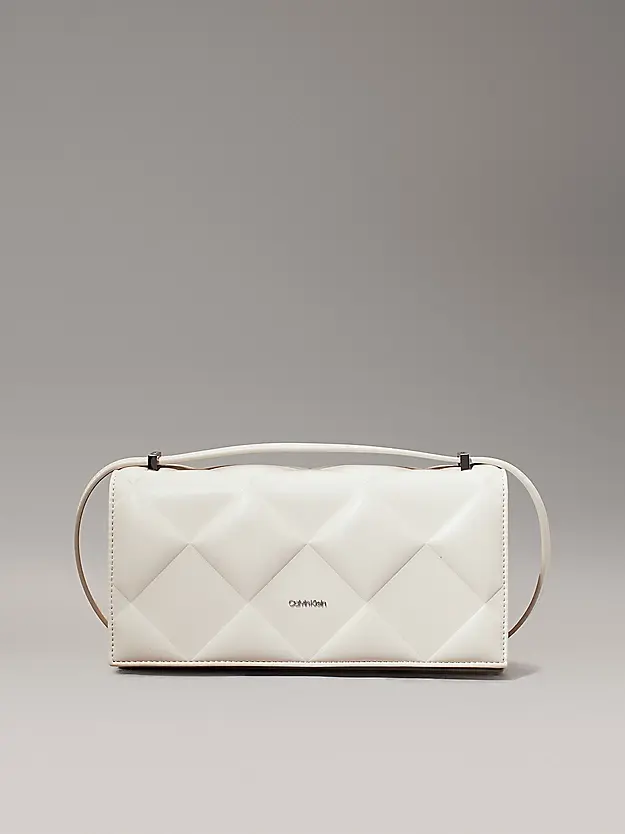 CALVIN KLEIN BORSA A SPALLA DIAMOND QUILT CON LOGO DONNA K612905 PCJ