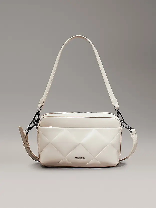 CALVIN KLEIN BORSA A SPALLA DIAMOND QUILT CON LOGO DONNA K612907 PCJ