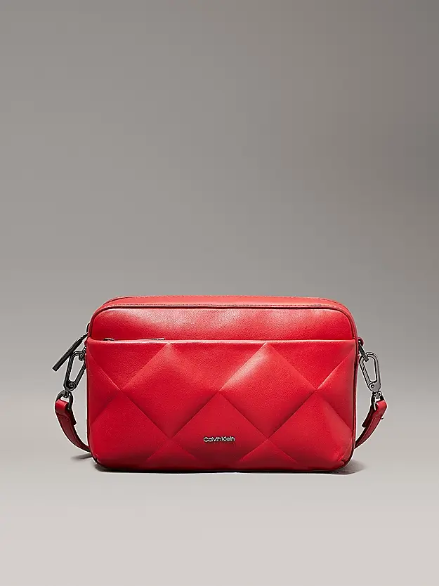CALVIN KLEIN BORSA A SPALLA DIAMOND QUILT CON LOGO DONNA K612907 XCI