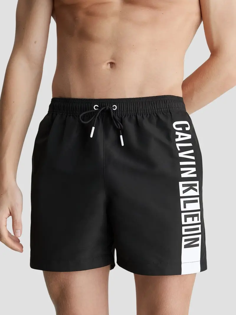 CALVIN KLEIN BOXER MEDIUM DRAWSTRING-GRAPHIC UOMO KM00991 BEH