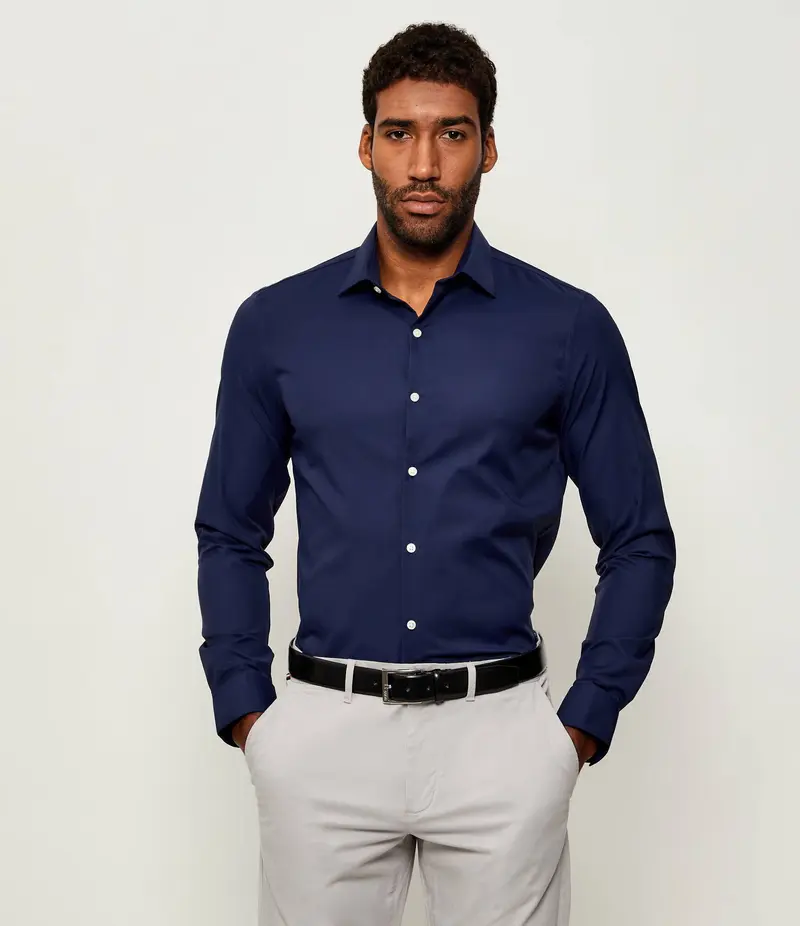 CALVIN KLEIN CAMICIA SLIM IN WOVEN LV019EU073 3FL