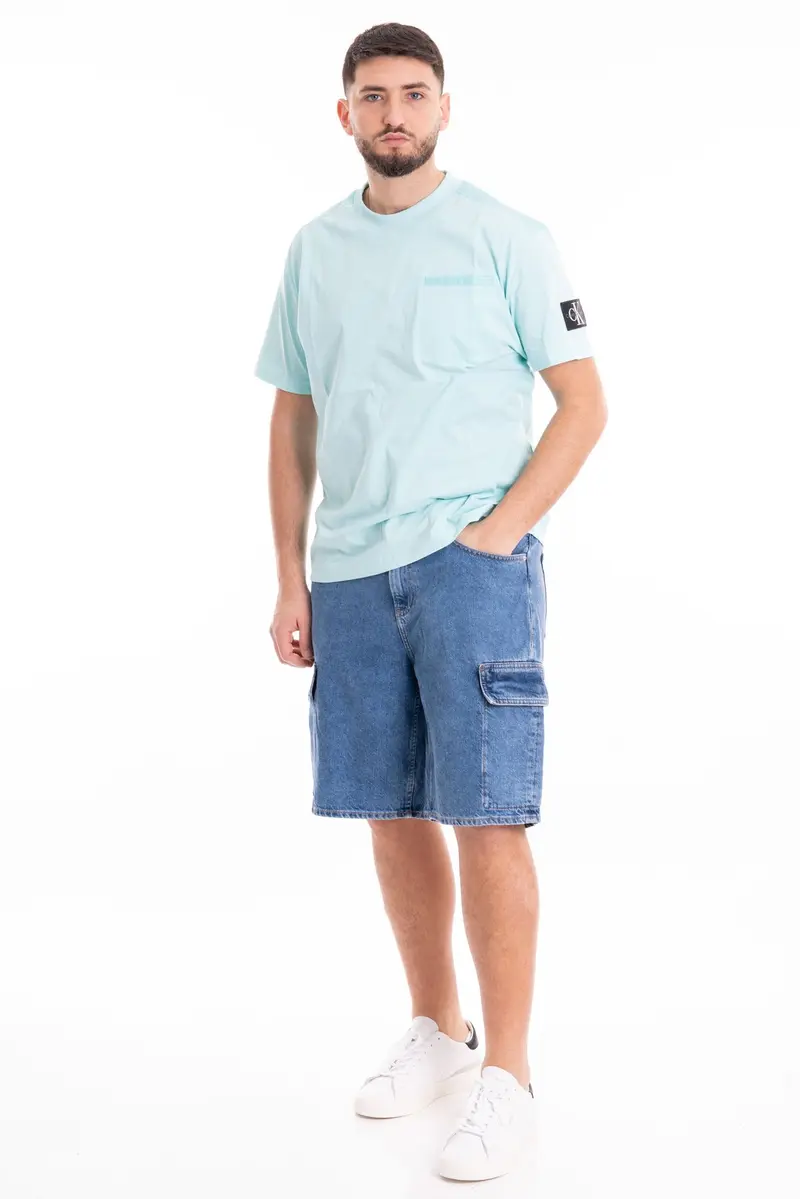 CALVIN KLEIN JEANS BERMUDA DI JEANS LOOSE CARGO J324877 1A4