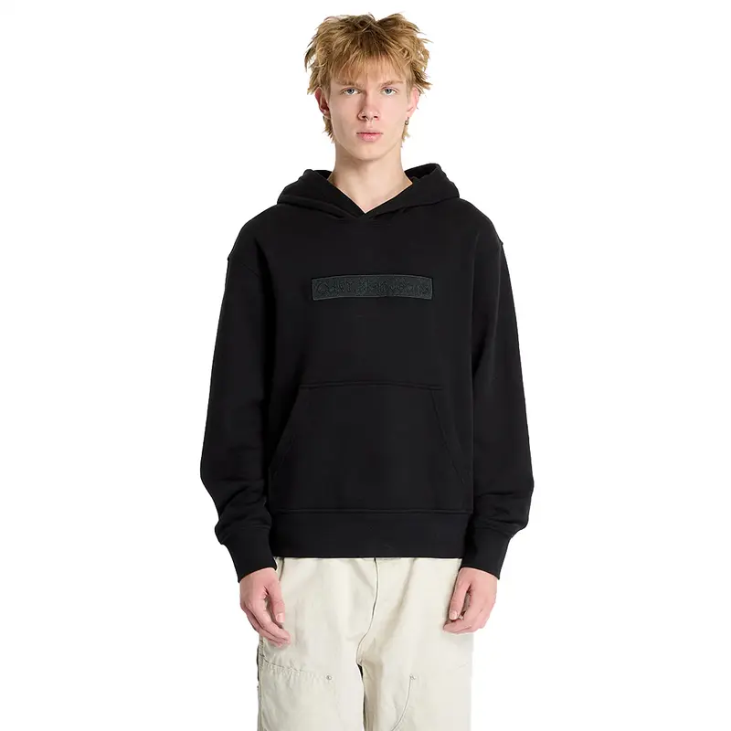 CALVIN KLEIN JEANS FELPA CON CAPPUCCIO E RICAMO UOMO J326147 BEH