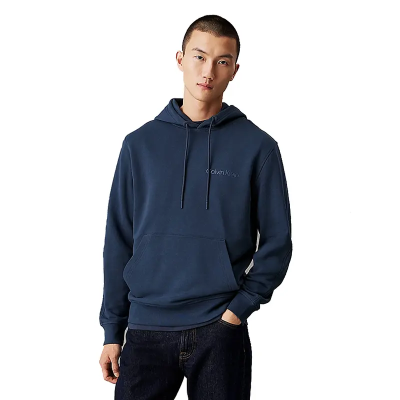 CALVIN KLEIN JEANS FELPA CON CAPPUCCIO INSTITUTIONAL UOMO J326404 PPK