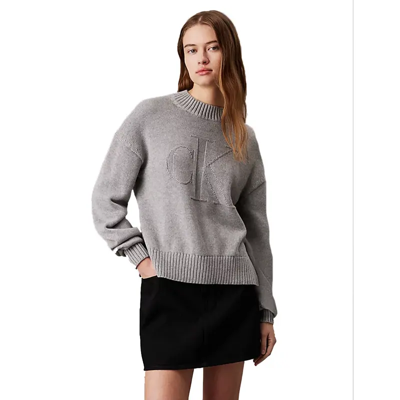 CALVIN KLEIN JEANS FELPA GIROCOLLO DONNA J224224 P41