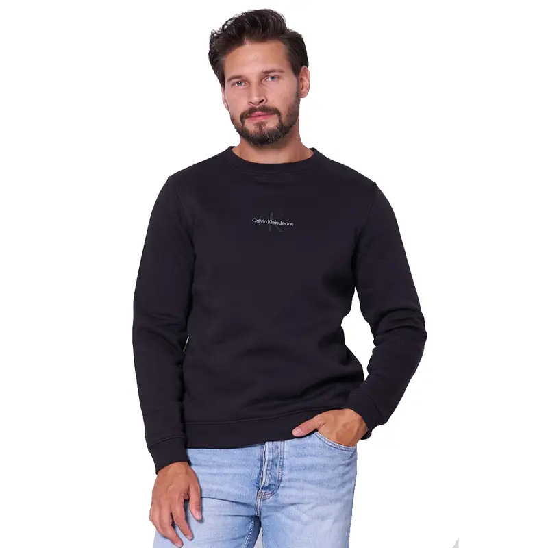 CALVIN KLEIN JEANS FELPA GIROCOLLO MONOLOGO UOMO J325630 0GM