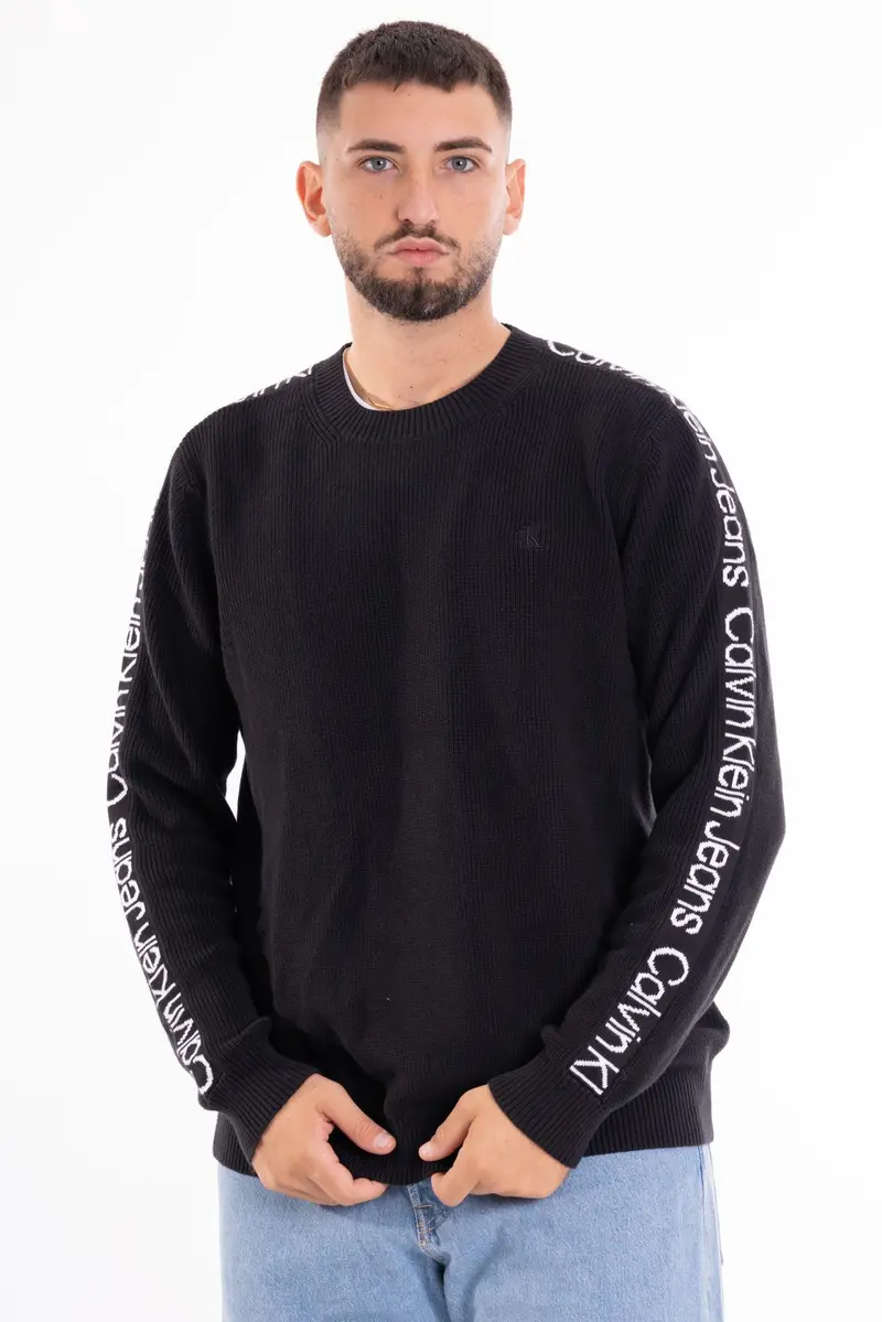 CALVIN KLEIN JEANS M LOGO TAPE CN SWEATER J323808