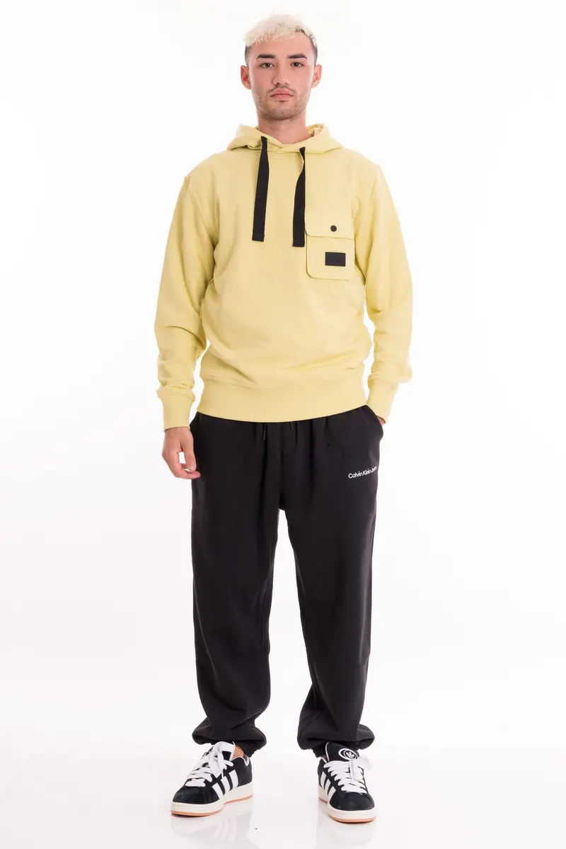 CALVIN KLEIN JEANS M MIX MEDIA POCKET HOODY J323806