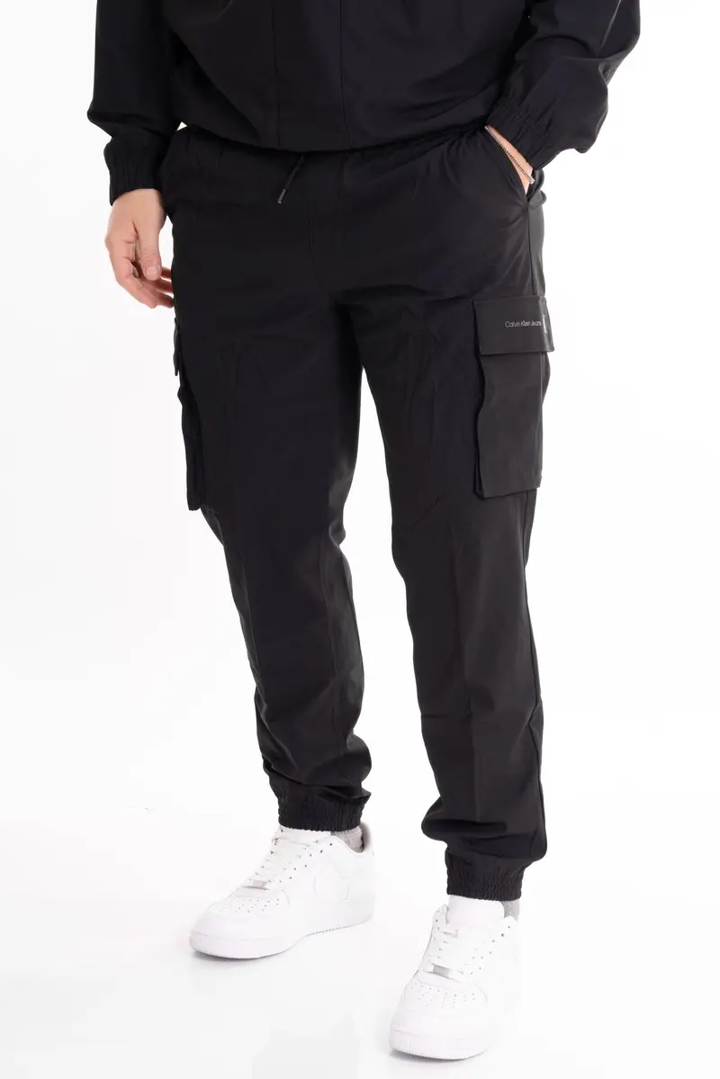 CALVIN KLEIN JEANS M PANTALONE TUTA TECHINICAL LOGO REPEAT J324686 BEH