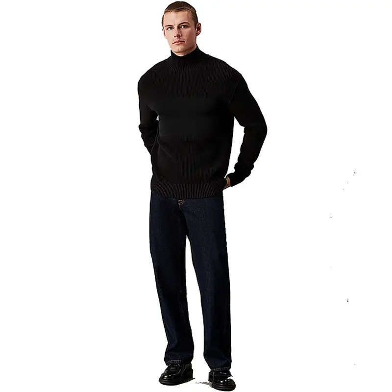 CALVIN KLEIN JEANS MAGLIONE COLLO ALTO UOMO J326204 BEH