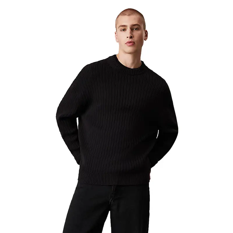 CALVIN KLEIN JEANS MAGLIONE GIROCOLLO UOMO J326193 BEH