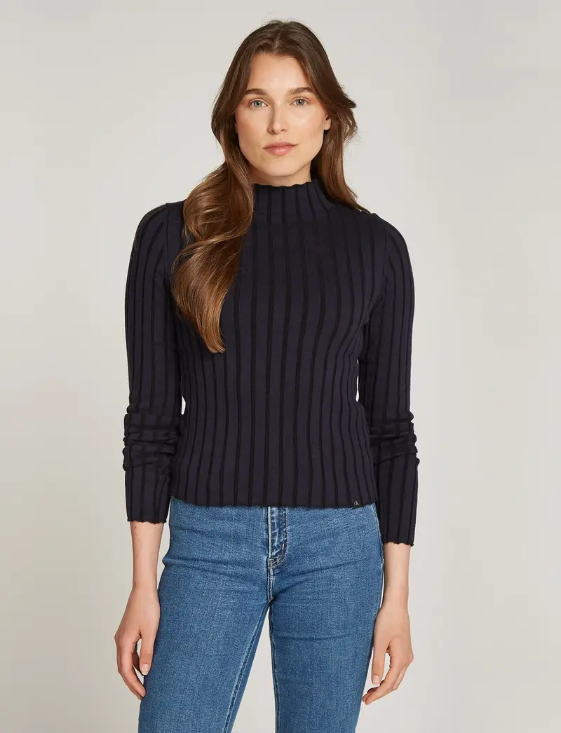 CALVIN KLEIN JEANS MAGLIONE SLIM COLLO ALTO DONNA J224219 PPK