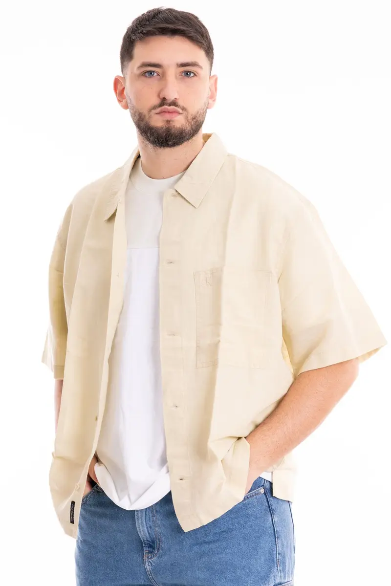 CALVIN KLEIN JEANS SHIRT LINEN J325173 LFU