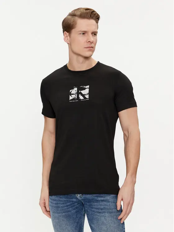 CALVIN KLEIN JEANS T-SHIRT CON LOGO UOMO J325204 BHE