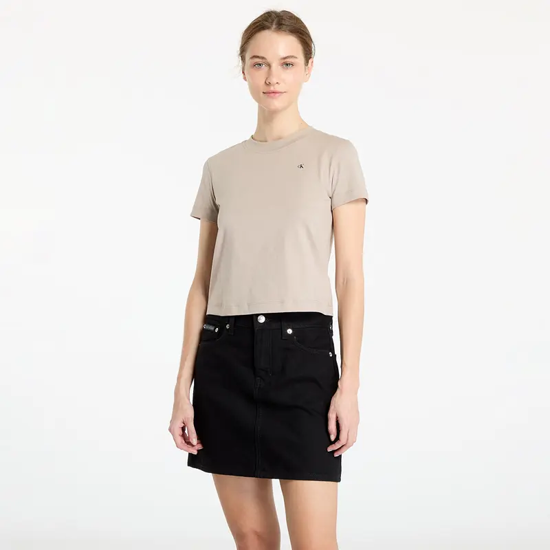 CALVIN KLEIN JEANS T-SHIRT CON STAMPA SUL RETRO DONNA J225391 PCF