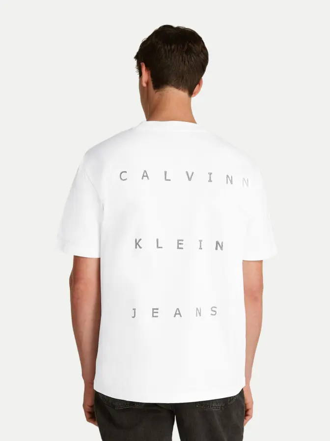 CALVIN KLEIN JEANS T-SHIRT CON STAMPA SUL RETRO UOMO J327316 YAF