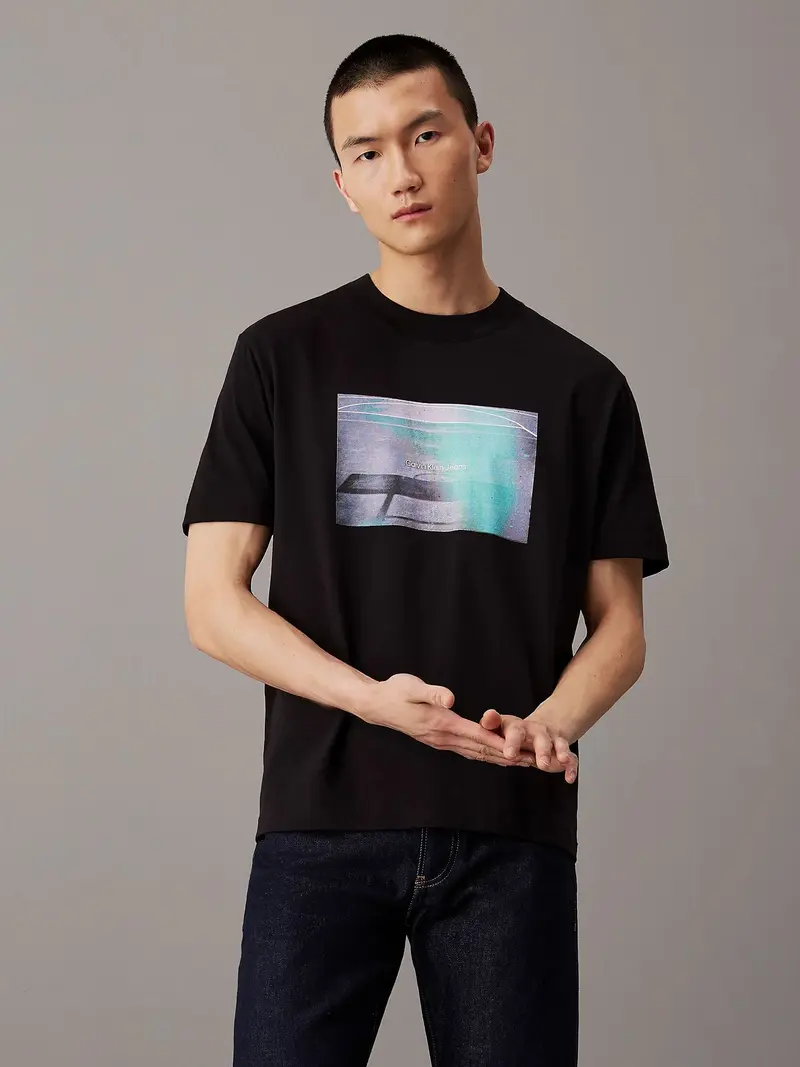 CALVIN KLEIN JEANS T-SHIRT CON STAMPA UOMO J326869 BEH