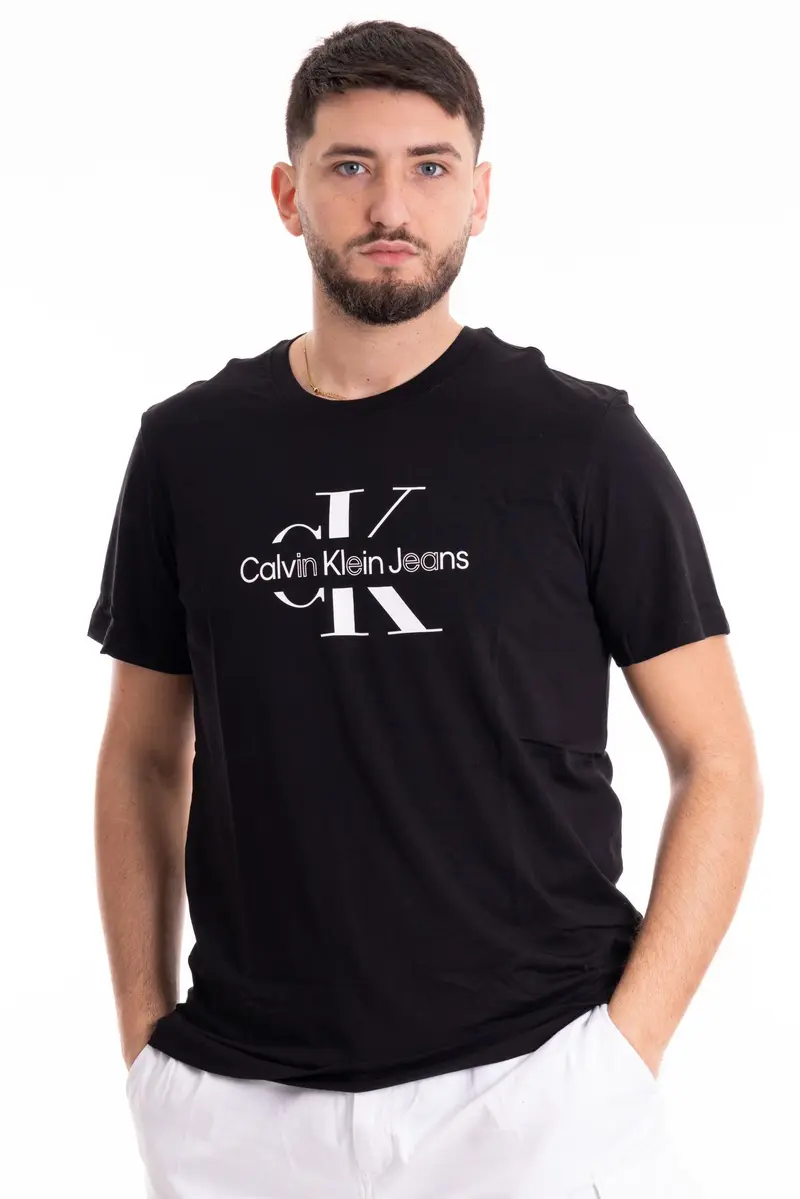 CALVIN KLEIN JEANS T-SHIRT DISRUPED OUTLINE MONOLOGO J325190 BEH