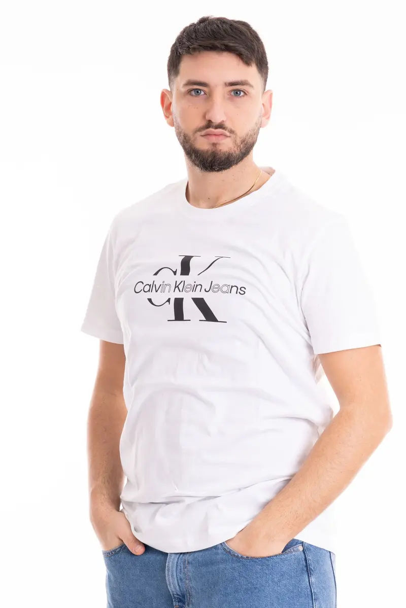 CALVIN KLEIN JEANS T-SHIRT DISRUPED OUTLINE MONOLOGO J325190 YAF