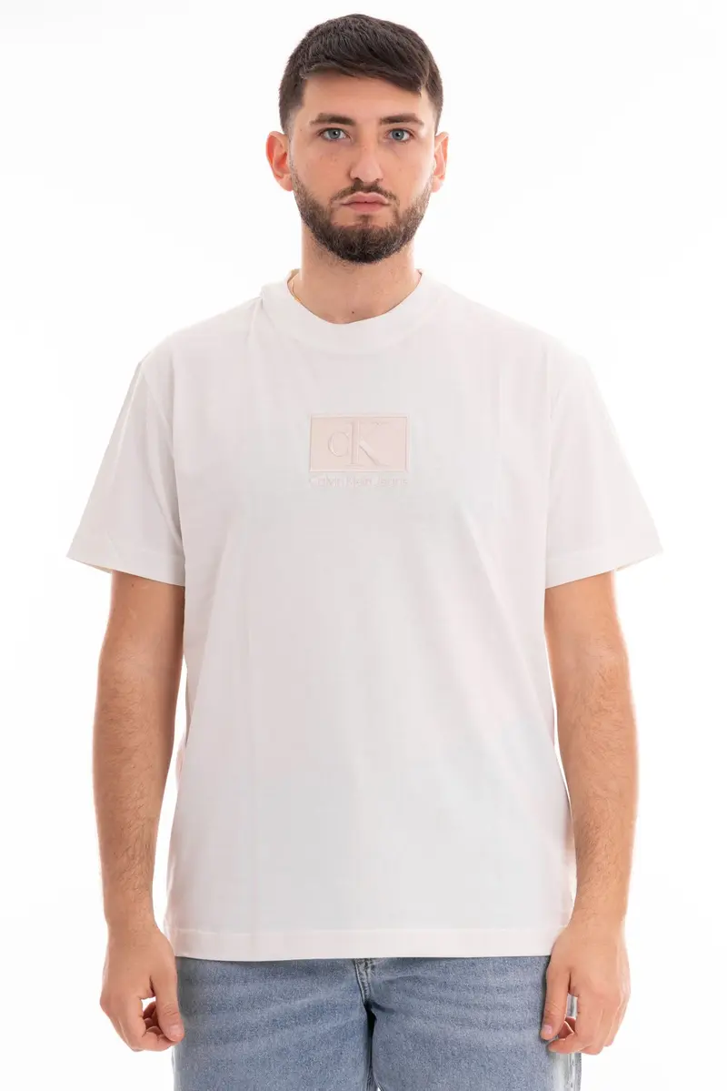 CALVIN KLEIN JEANS T-SHIRT EMBROIDERY PATCH TEE J325700 CGA