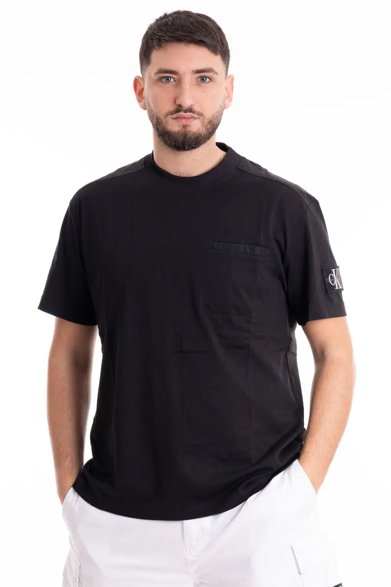 CALVIN KLEIN JEANS T-SHIRT MIX MEDIA J325215 BEH