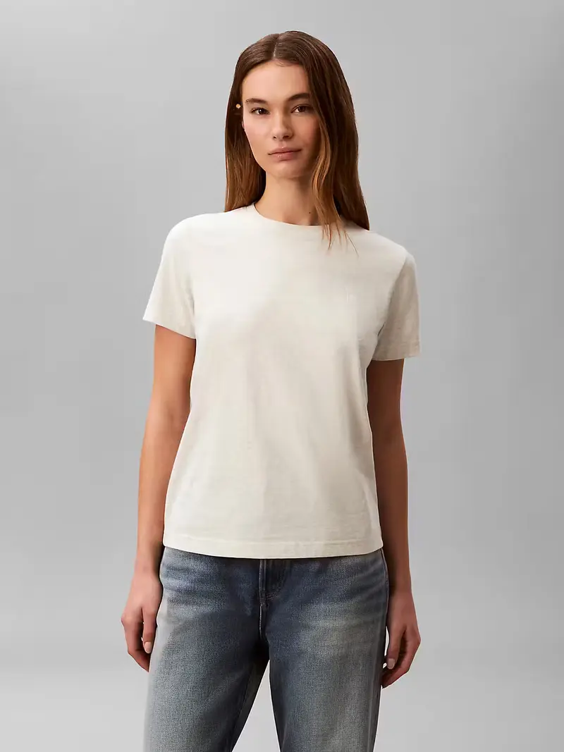 CALVIN KLEIN JEANS T-SHIRT MONOGRAM CREW TEE CK DONNA LV047B224G P4P