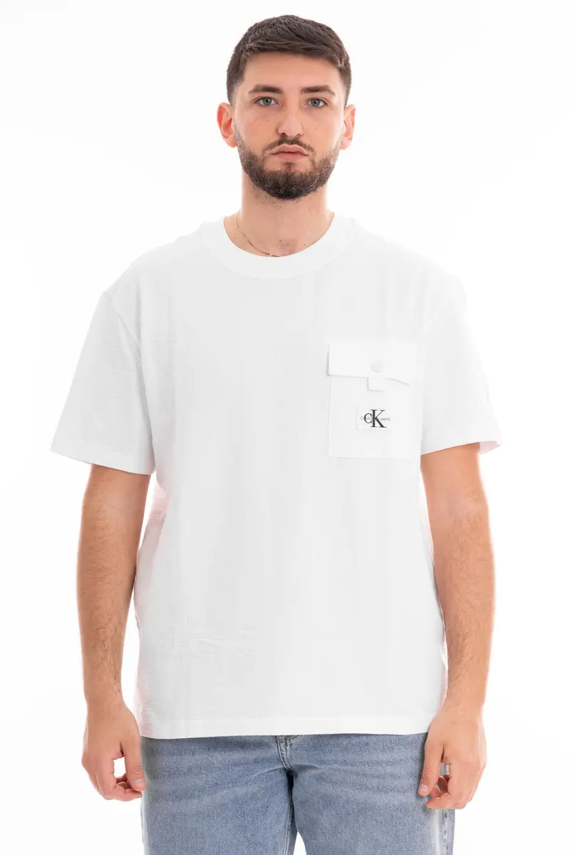 CALVIN KLEIN JEANS T-SHIRT TEXTURE POCKET J325214 YAF