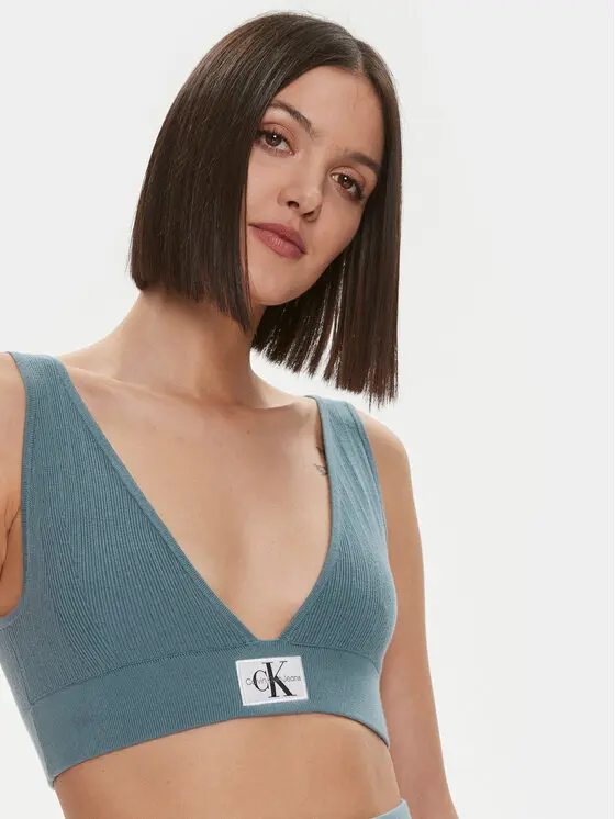 CALVIN KLEIN JEANS W BRALETTE VARIEGATED RIB SWEATER J222625 CFQ
