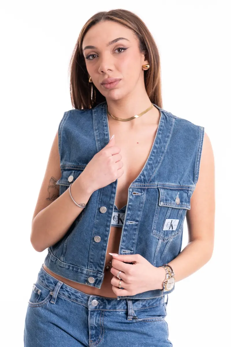 CALVIN KLEIN JEANS W GIUBBOTTO DENIM J222471 1A4