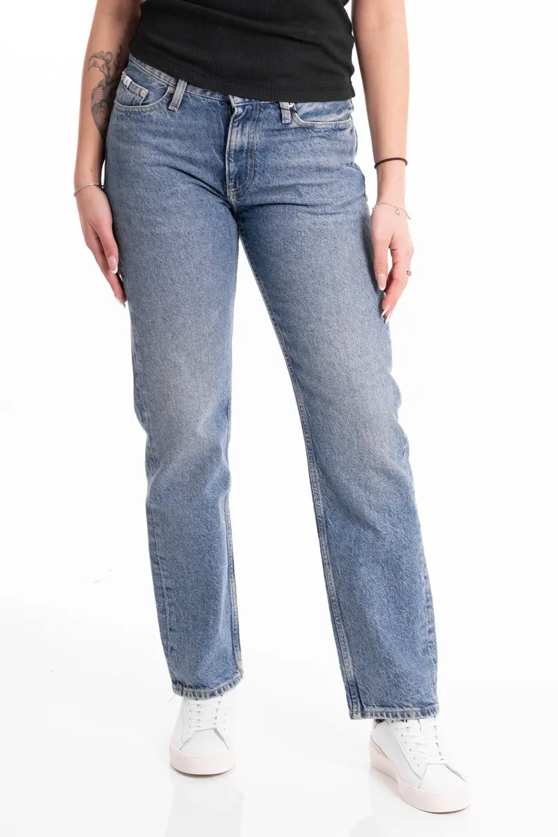 CALVIN KLEIN JEANS W JEANS LOW RISE STRAIGHT J222437 1A4