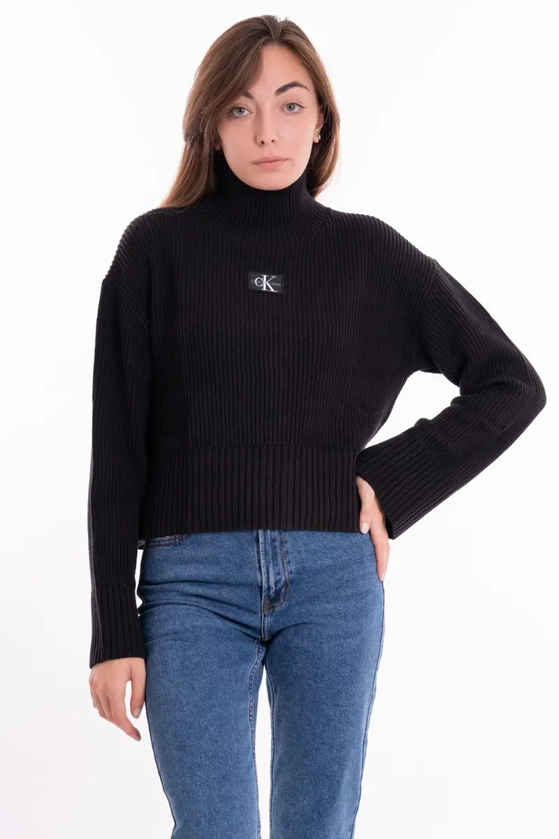 CALVIN KLEIN JEANS W LABEL CHUNKY SWEATER J222250