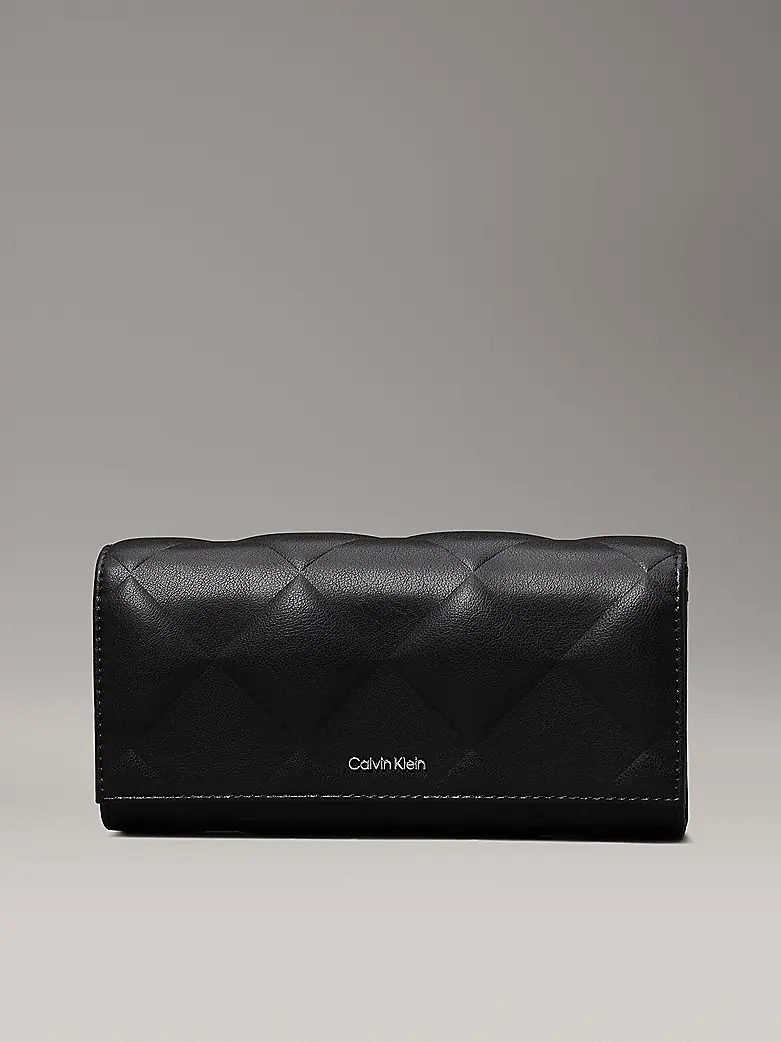 CALVIN KLEIN PORTAFOGLI DIAMOND QUILT MEDIO DONNA K612899 BEH