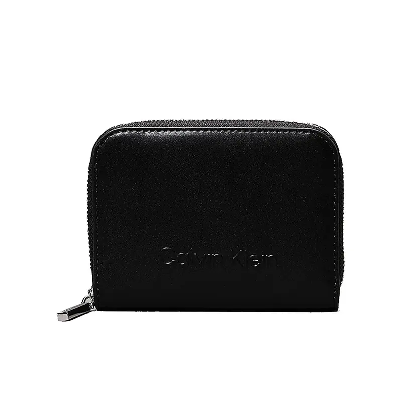 CALVIN KLEIN PORTAFOGLI EMBOSSED CON LOGO E ZIP UOMO K612437 BEH