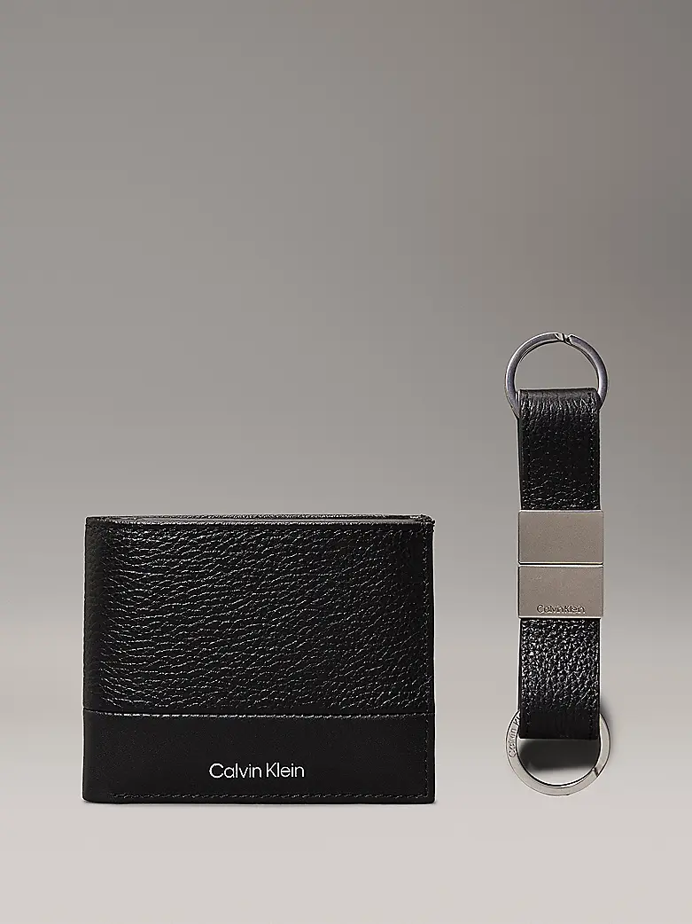 CALVIN KLEIN SET PORTAFOGLI E PORTACHIAVI UOMO K512394 BEH