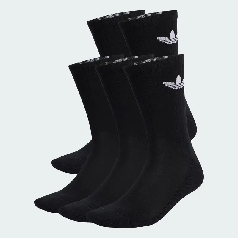 CALZE ADIDAS ORIGINALS TREFOIL CUSHION CREW BLACK