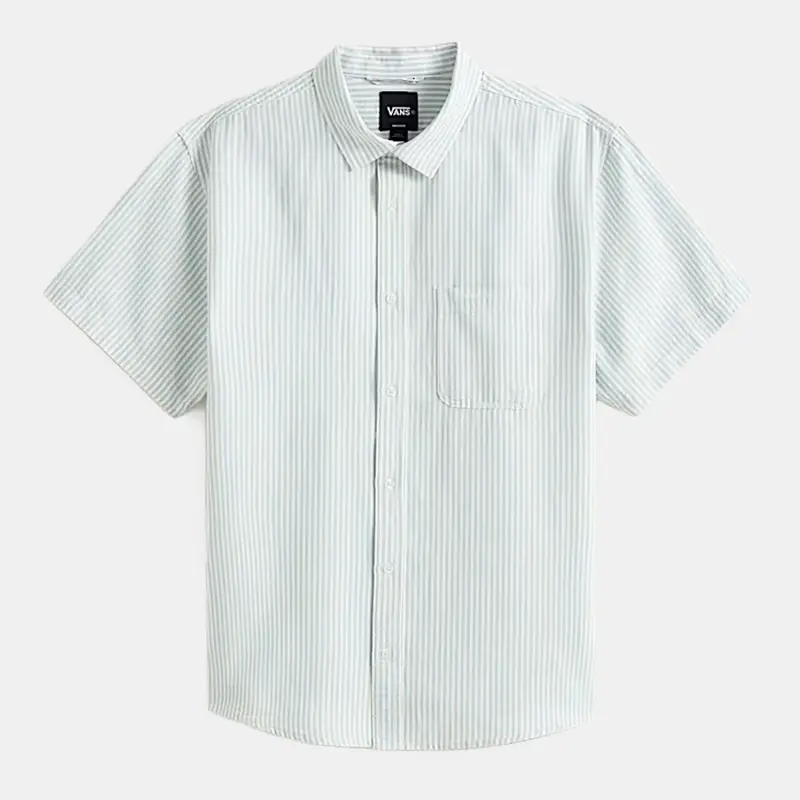 CAMICIA A MANICHE CORTE UOMO VANS LAWSON STRIPE AZZURRO