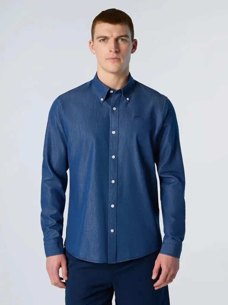 Camicia in denim North Sails uomo
