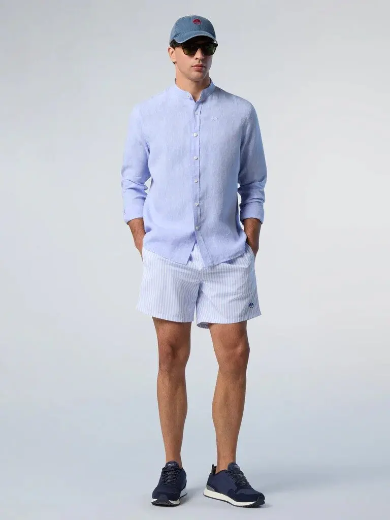Camicia North Sails coreana in lino