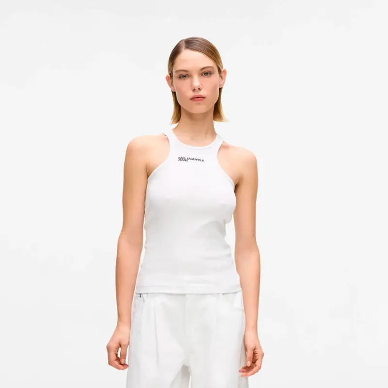 CANOTTA A COSTINE KARL LAGERFELD LOGO ESSENTIAL