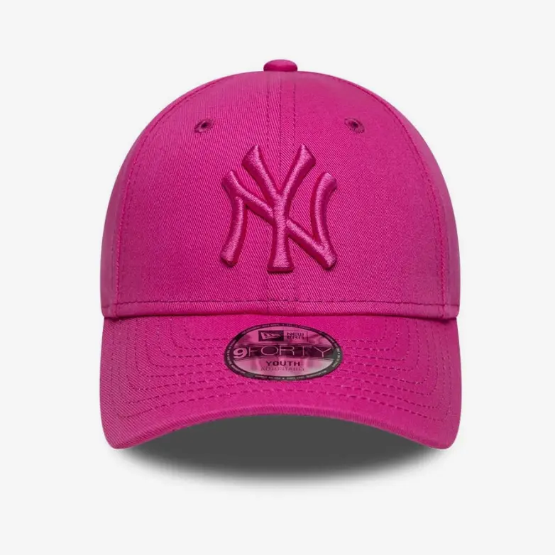 CAPPELLINO BAMBINA NEW ERA 9FORTY LEAGUE ESSENTIAL NY YANKEES FUCSIA