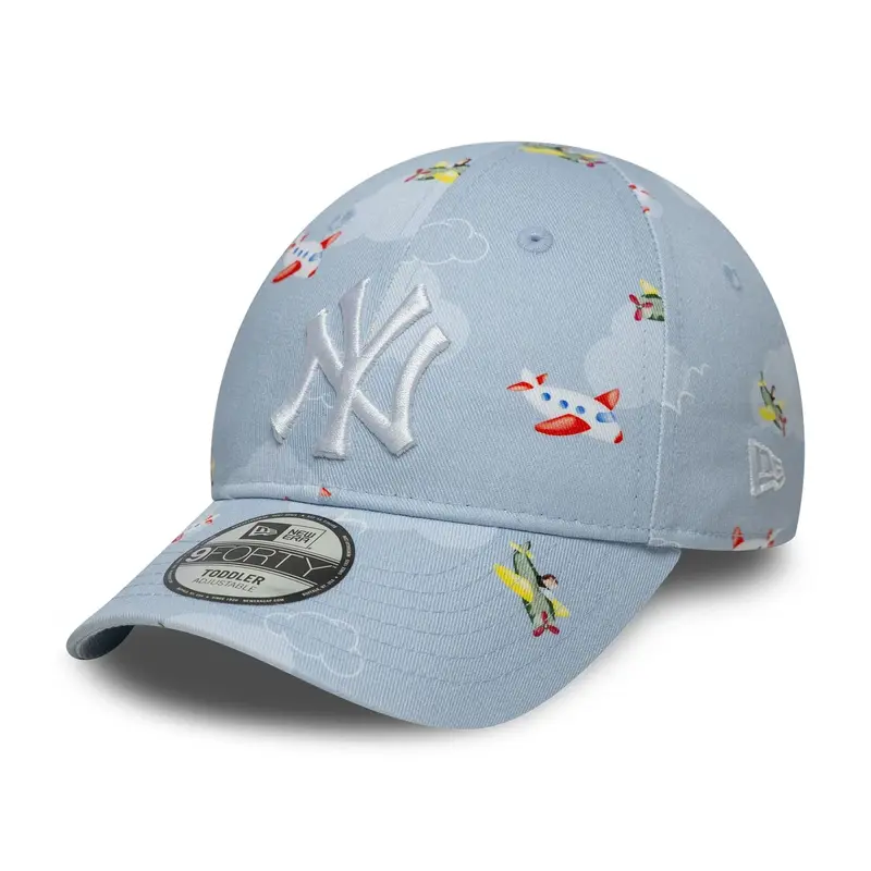 CAPPELLINO BAMBINI NEW ERA 9FORTY NY YANKEES "PLANE & CLOUDS" – SKY BLUE